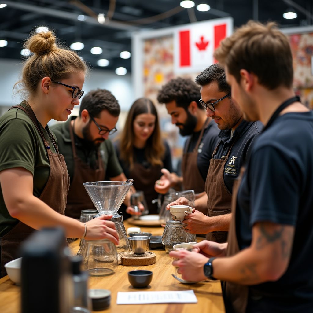 Canadian Coffee Culture team at our first coffee event in Toronto