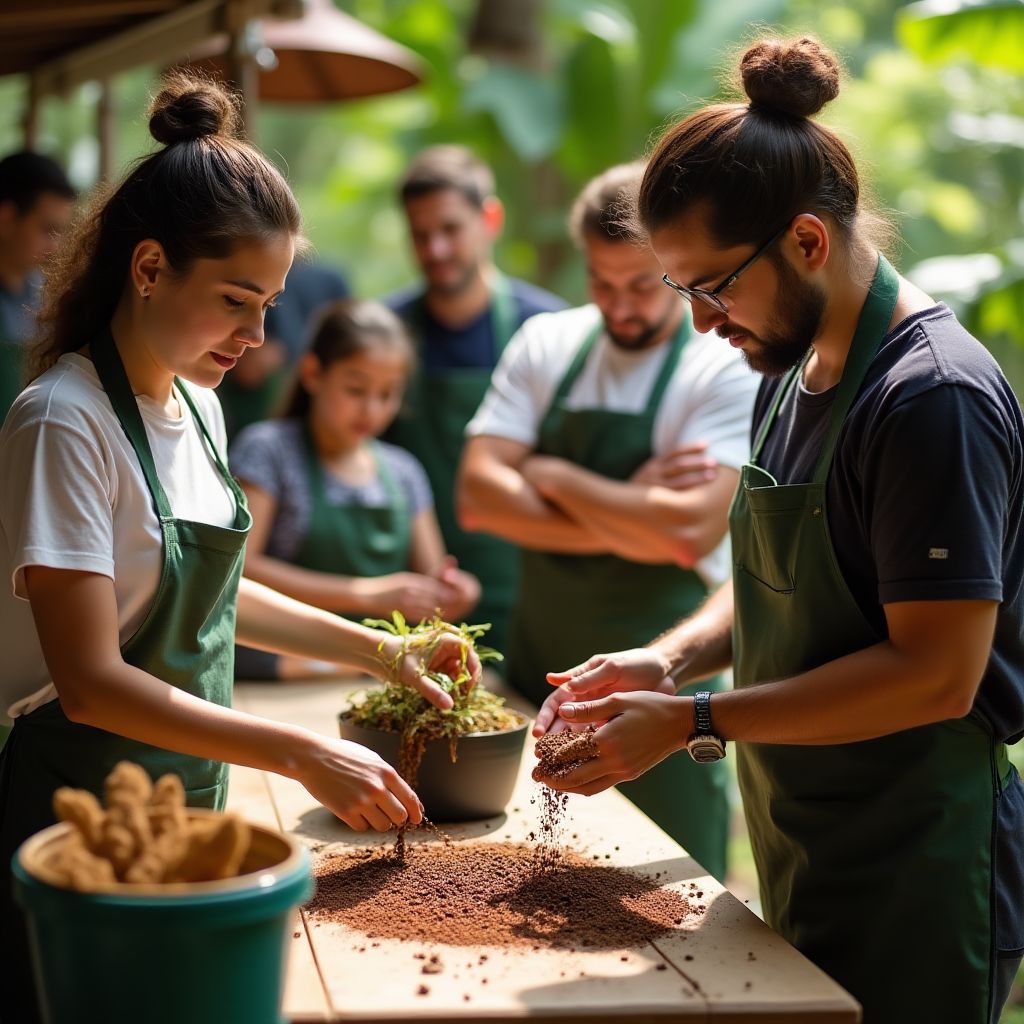 Coffee sustainability workshop with local farmers